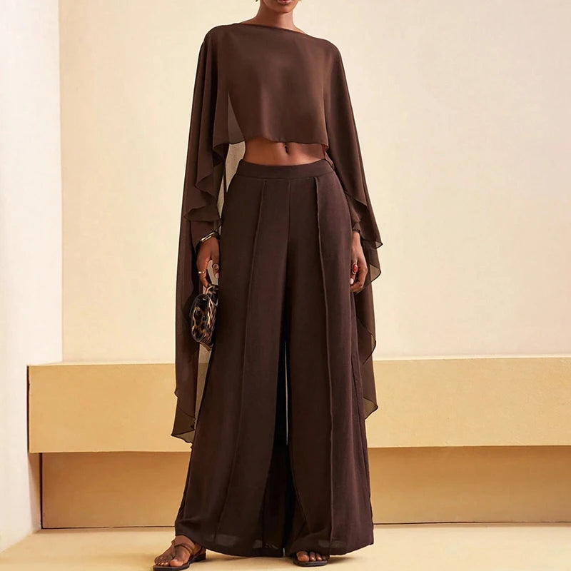 Women Chiffon Shawl Wraps Cape Sheer Mesh Flowy Capelets Poncho Top Evening Dress Crop Cover Up Poncho for Wedding Party