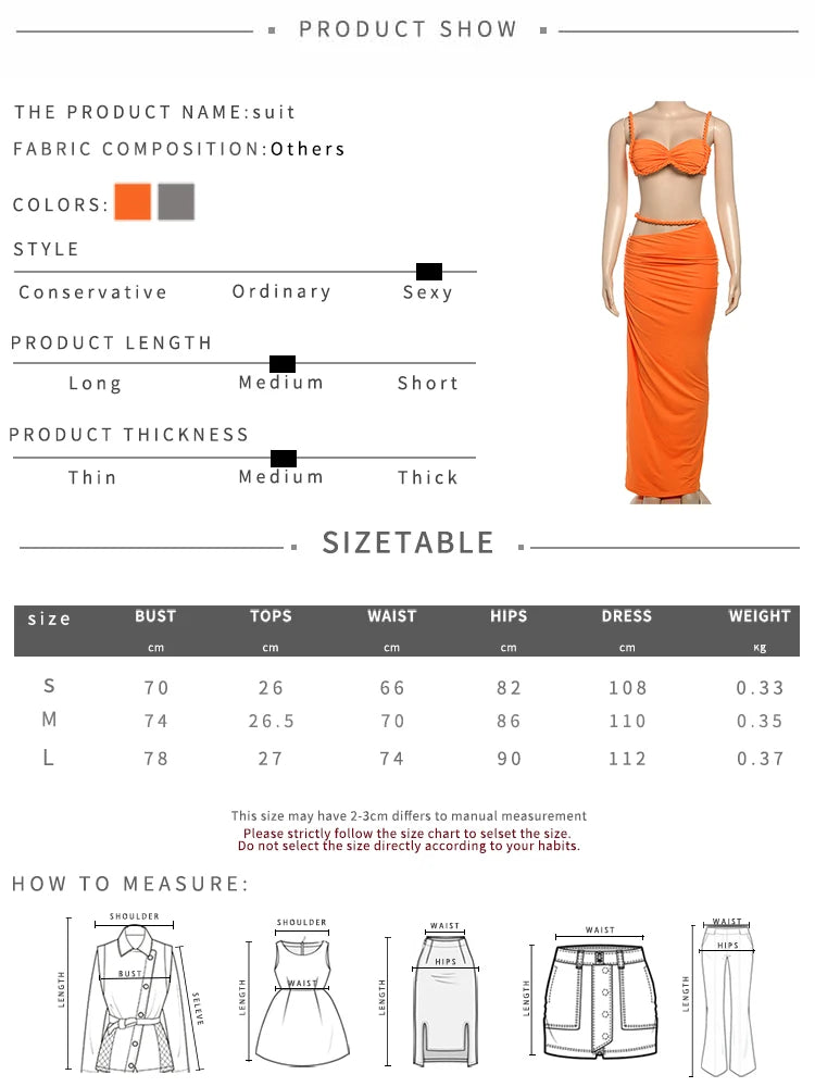 Plait 2 Piece Set Women Square Collar Folds Bandage Bow Bra+Skinny Long Skirts 2025 Summer Party Vacation Beach Suits