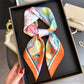 Print 70cm Silk Satin Headkerchief Women Luxury Design Neck Tie Scarf Female Hair Hand Wrist Foulard Shawl Hijab Bandana Scarves