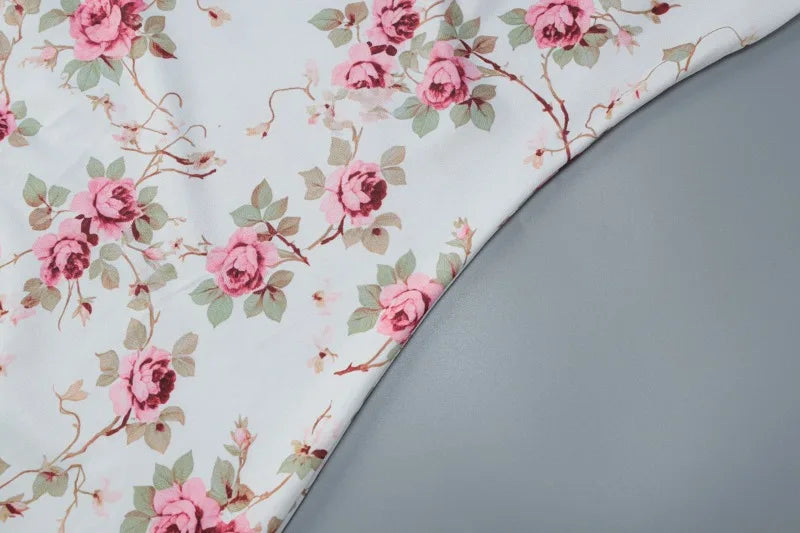 Women Floral Dresses Elegant Summer Vacation Outfits Lace Trim Deep V Neck Sleeveless Backless Long Dress