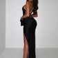 Elegant Satin Long Party Dresses for Women Strappy Halter Backless Split Maxi Dress Sexy Night Out Outfits