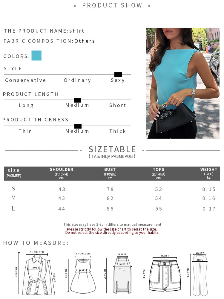 Hottie Chic Backless Tank Top Women Hottie Trend Slash Neck Ruched Stretch Simple Fashion Midnight Street Party Vest