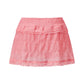 Women Lace Ruffle Tiered Mini Skort Elastic Waist Low Rise Flowy Micro Skirt Y2K Summer Casual Skirt With Inner Shorts
