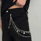 Trendy Hip Hop Double Layer Jeans Pants Chain Men Women Creative Star Pendant Bag Waist Chain Steampunk Jewelry Gift