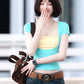 T-Shirt+Camisole 2Piece Set Women Trend Hottie Low-Neck Short Sleeve Stretch Fashion Casuals Classic Party Streetwear