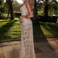 Lace Spaghetti Strap Backless Sexy Maxi Dress Women Elegant Summer See Through Sleeveless Beach Club Party Dresses