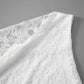 Lace White Dresses Woman Clothing Spring Asymmetrical One Shoulder Backless Long Sleeve Mini Dress