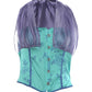 Sweet 2-Piece Set Women Patchwork Tassel Single-Breasted Line Decoration Tank Top+Folds See Through Skirt Chic Suit