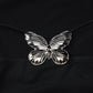 Butterfly Hollow Backless Mini Dress Sexy Black Bodycon Dresses Woman Clothes Y2k Club Outfits