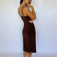 Spaghetti Strap Backless Sexy Midi Dress Women Elegant Sleeveless Bodycon Club Party Slip Long Dress Female Clothes