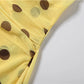 Backless Mesh Dress Women Sexy Polka Dot Print Swing Collar Halter Irregular Hem Fashion Vacation Party Club Bodycon