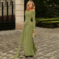 Side Hollow Long Sleeve Maxi Dress for Woman Elegant Party Dresses Fall Clothes Woman 2025