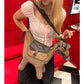 2025 Autumn New Arrival Sweet Edgy Pony Shape Creative Horse Design Denim Crossbody Bag For Woman