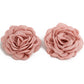 Exaggerated Big Rose Flower Stud Earrings for Women Fashion Statement Goth Piercing Earrings Wed Bridal Y2K Jewelry New