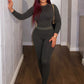 Casual Sporty Jumpsuits Women Chic Coins Print Elastic Thin Hipster Workout Streetwear Fitness Body-Shaping Overalls