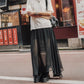 Fashion Women Sheer Skirt Y2K Polka Dot Ankle Length Long Sheer Skirt Summer Spring Casual Party Wear High Waist Skirt