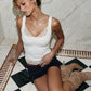 Lace Trim Tanks Top Summer Clothes Woman 2026 Trendy Crop Tops Black White