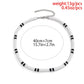 Boho Simple Polymer Clay Black and White Choker Necklace for Women Men Summer Vintage Short Clavicle Chain Party Jewelry Gift