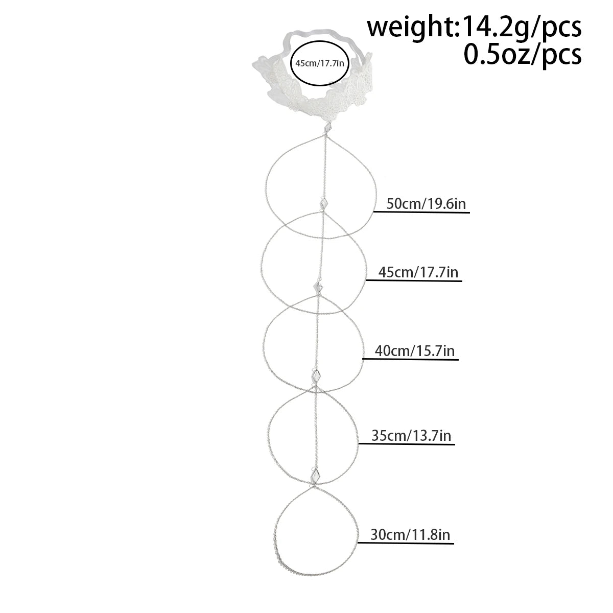 Multilayer Sexy Lace Leg Thigh Chain for Women Wed Bridal Simple Adjustable Nightclub Body Jewelry Party Accessories