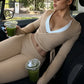 Sporty 2Piece Set Woman Autumn Cross V-Neck Full Sleeve Tassel Crop Top+Elastic Waist Long Pant Casual Fashion Basic Suit