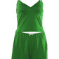 Sporty Streetwear Women Trend Simple 2-Piece Set Trend Fashion Bow Appliques Low Chest Camisole+Shorts Hottie Suits