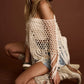 Women Sheer Knit Poncho Lightweight See Through Shrug Bolero Sweater Top Mesh Knit Shawl Wraps Cover Up