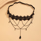 Boho Elastic Band Black Lace Leg Thigh Chain for Women Bikini Summer Festival Party Body Jewelry Wed Accessories Gift