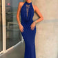 Halter Lace V Neck Sexy Maxi Dress Women Gown Elegant Lace Sheer Off-shoulder Backless Bodycon Club Party Long Dresses