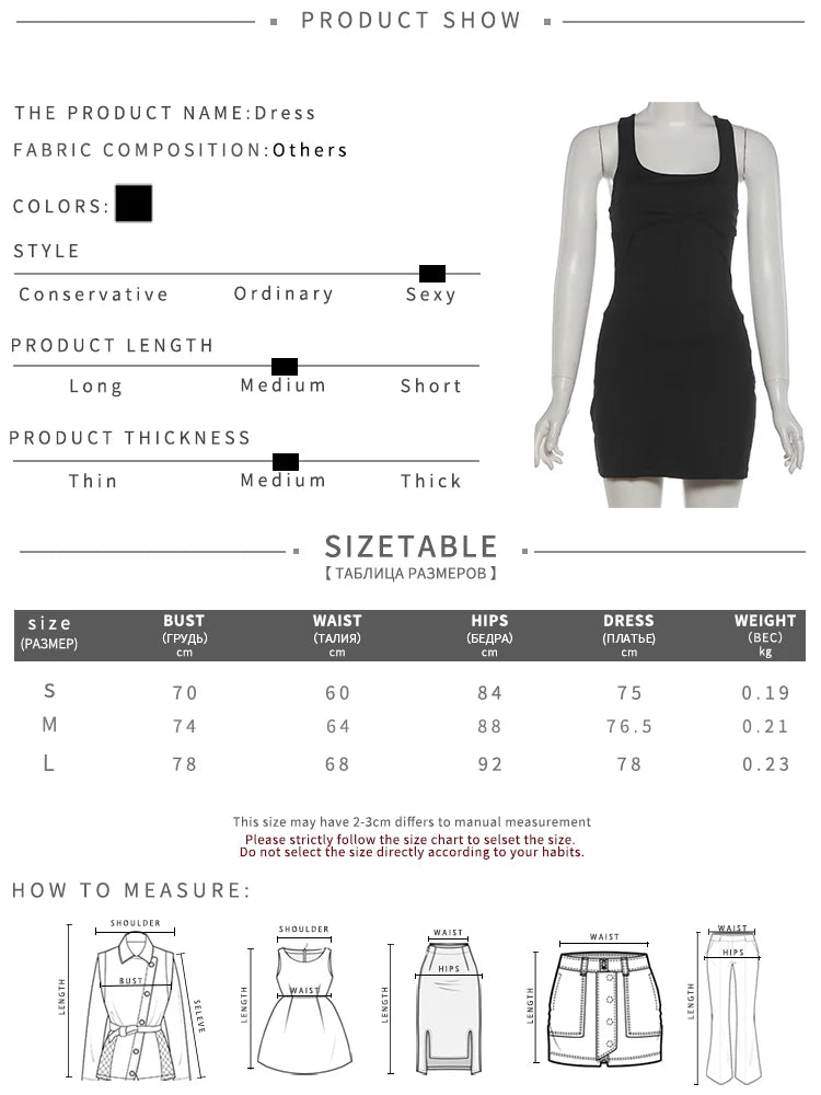 Fashion Simple Dress Women Trend Classic Low-Neck Sleeveless Patchwork  Stretch Skinny Elegant Party Club Bodycon