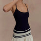 Summer Patchwork Sexy Mini Dress Women Fashion Spaghetti Strap Sleeveless Backless Ruffle Club Party Dress Elegant