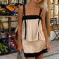 Y2K Lace Trim Satin Pajama Set For Women Spaghetti Strap Peplum Cami Top And High Waist Mini Skirt Two Piece Sleepwear