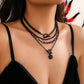 Vintage Multilayer Coin OT Buckle Pendant Choker Necklace for Women Trendy Collar Punk Flat Snake Chain Aesthetic Jewelry Gift