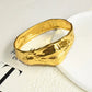 Surrealist Alloy Plated Eyes Nose Mouth Small Wrist Bangle For Women Fashion Jewelry Gorgeous Hand Simple Bracelet Accessory