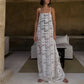 Spaghetti Strap Floral Lace Maxi Dress Women Sheer See Through Long Sundress Beach Cover Up Summer Vacation Party