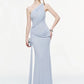 Mesh Tassel Maxi Dress Women Slanted Shoulder Folds Solid Elegant Birthday Party Vacation Summer Fashion Vestidos
