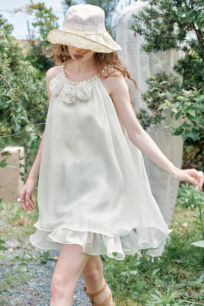 2025 Summer New Arrivals Lace Beige Big Brimmed Hat For Women