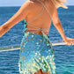 Sexy Women Slip Mini Dress Party Club Spaghetti Straps Backless Tie-up Sequins Summer Dress Holiday Beach Sundress