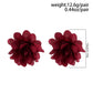 Exaggerated Big Silks Satins Flower Stud Earrings Women Elegant Petal Fluffy Fabric Pierced Earring Y2K Jewelry Wed Accessories