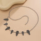 Vintage Spider Web Cross Jesus Moon Waist Belly Chain for Women Goth Metal Belt Waistband Halloween Body Jewelry Gift