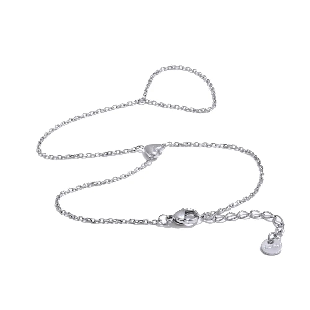 Trendy Stainless Steel Zircon Beads Back of Hand Chain Finger Bracelet Fashion Chic Sexy Jewelry Waterproof Wholesale Gift