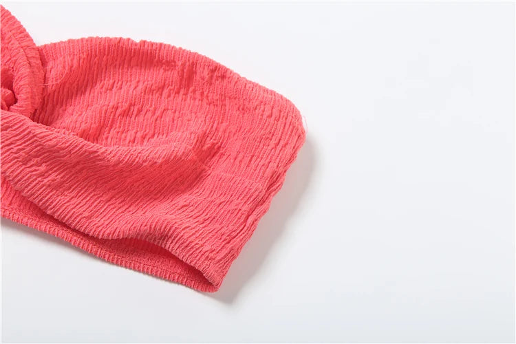 Ruched Elegant 2 Piece Set Women Sexy Off Shoulder Tube Tops+Skinny Ribbon Long Skirts Midnight Prom Party Outfits