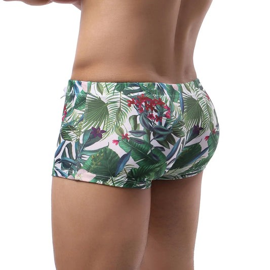 Hot Sell Swimwear Man Swimming Boxers Shorts Sexy Swimsuit Men Low Waist Swim Trunks Sunga hombre Bathing Suit