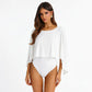 Boat Neck Cape Bodysuits Woman Elegant Black Top 2026 Fall Clothes
