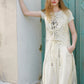 Women's Sheer Floral Lace Long Vest, V Neck Front Tie Sleeveless Long Outerwear, Scalloped Hem Layering