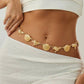 Vintage Metal Conch Scallop Waist Chains for Women Summer Beach Bikini Sexy Dress Belly Belt Rave Festival Body Jewelry