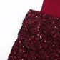 Sleeveless Sequined Mini Dresses Burgundy Black Birthday Dress Luxury Sexy Outfits Woman Club Wear