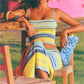 Y2K Sleeveless Spaghetti Strap Tank Tops and Drawstring Long Skirt Set Women’s 2 Piece Summer Outfits Vacation Beachwear