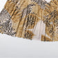 Sexy Fashion Long Dress Woman Leopard Print Lace-Up Halter Backless Sleeveless Shape Waist Ruffles Hem Elegant Vestidos