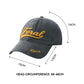 Unisex Grey Baseball Cap with Gold Embroidered Letter, Casual Adjustable Sun Hat for Daily Outdoor Use