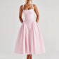 Plaid Printed Maxi Dress For Women Gown Summer New Spaghetti Strap High Waist A-line Backless Club Long Dress Vestido